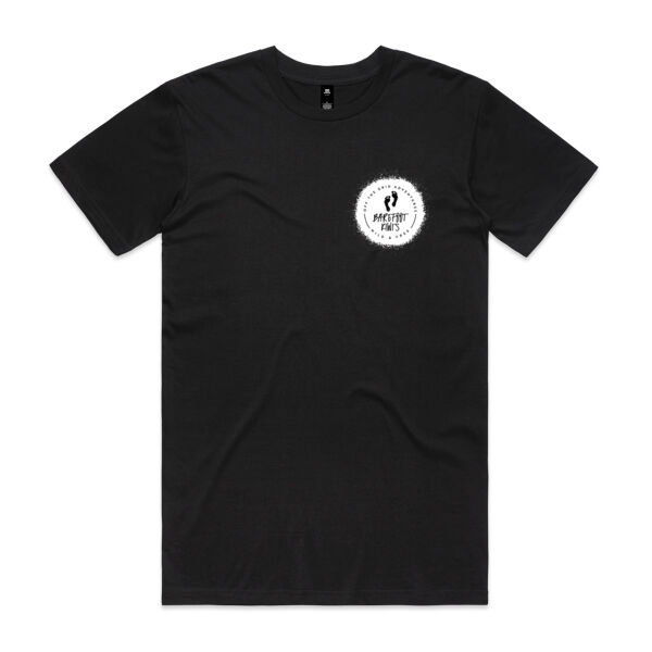 Mens Black Barefoot Kiwis S/S Tee  Thumbnail